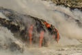 Kilauea Volcano Lava Flow Royalty Free Stock Photo