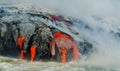 Kilauea Volcano Lava Flow Royalty Free Stock Photo