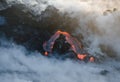 Kilauea volcano lava flow, Hawaii Royalty Free Stock Photo