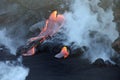 Kilauea volcano lava flow, Hawaii Royalty Free Stock Photo