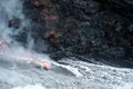 Kilauea volcano lava flow, Hawaii Royalty Free Stock Photo