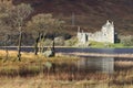 Kilchurn Castle ruins by Loch Awe, Scotland. Royalty Free Stock Photo