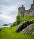 Kilchurn Castle, ruins near Loch Awe, Argyll and Bute, Scotland. Royalty Free Stock Photo