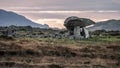 The Kilclooney Dolmen between Ardara and Portnoo in County Donegal - Ireland