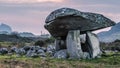 The Kilclooney Dolmen between Ardara and Portnoo in County Donegal - Ireland
