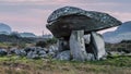 The Kilclooney Dolmen between Ardara and Portnoo in County Donegal - Ireland