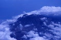 Kilimanjaro mountain peak view with clouds