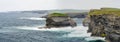 Kilkee Cliffs, situated at the Loop Head Peninsula, part of a dramatic stretch of Irish west coastline, county Clare, Ireland Royalty Free Stock Photo