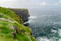 Kilkee Cliffs, situated at the Loop Head Peninsula, part of a dramatic stretch of Irish west coastline, county Clare, Ireland Royalty Free Stock Photo