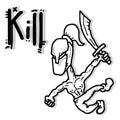 Kill cartoon