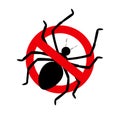 Kill Spider Sign Royalty Free Stock Photo