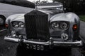 Killarney, Ireland 22.10.2021: The emblem of Rolls-Royce, Spirit of Ecstasy,Black and White, Wedding luxury clasical car Royalty Free Stock Photo