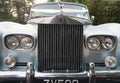 Killarney, Ireland 22.10.2021: The emblem of Rolls-Royce, Spirit of Ecstasy,Black and White, Wedding luxury clasical car Royalty Free Stock Photo