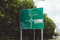 Killarney, Ireland - road signs on the N22 road to Cork, Mallow, Kenmare, Tralee, Limerick, and Kerry Airport