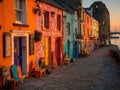 Killarney's colorful shopfronts in Ireland image Royalty Free Stock Photo