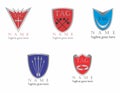 Shield template logo pack Royalty Free Stock Photo