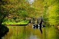 Killer whale (shamoo) in the river in Keukenhof Royalty Free Stock Photo