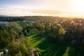 Killesberg Park Stuttgart Germany Outdoor Grassy Landscape Autumn Fall Sunset View from Platform