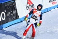 Alex Tilley of Great Brittain at finish area after the second run of the giant slalom