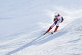 Andrea Komsic of Chroatia in the finish area after the second run of the giant slalom