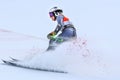 Ragnhild Mowinckel of Norway in the finish area after the first run of the giant slalom Royalty Free Stock Photo