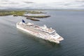 Killybegs, Ireland - May 16 2023: The Norwegian Star leaving after visiting Killybegs