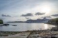 Killybegs, Ireland - May 16 2023: The Norwegian Star leaving after visiting Killybegs