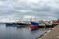 Killybegs, Ireland - Obtober 13 2021 : Fishing vessels moored at the harbour Royalty Free Stock Photo