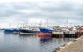 Killybegs, Ireland - Obtober 13 2021 : Fishing vessels moored at the harbour Royalty Free Stock Photo