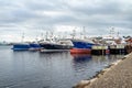 Killybegs, Ireland - Obtober 13 2021 : Fishing vessels moored at the harbour Royalty Free Stock Photo