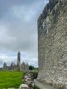 Kilmacduagh Abbey Round tower and Monastery Gort County Galway