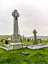 Kilmuir, Scotland - October 25 2019 : The grave of Flora MacDonald is located on Kilmuir cemetry on the Isle of Skye