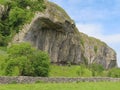 Kilnsey Crag and rock climbers