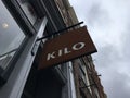 Kilo metal signage in Amsterdam