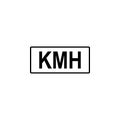 Kilometer, hours icon. Signs and symbols can be used for web, logo, mobile app, UI, UX