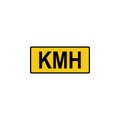 kilometer, hours icon. Signs and symbols can be used for web, logo, mobile app, UI, UX