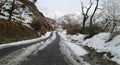 84 Kilometer long Mughal Road which connects Rajouri