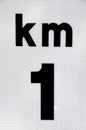 Kilometer signal Royalty Free Stock Photo