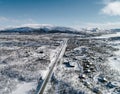 Kilpisjarvi village winter