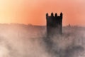 Kilsyth Parish Church in mist