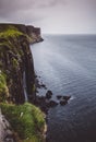 Kilt Rock and Mealt Falls, on the eastern coast of the Isle of S Royalty Free Stock Photo