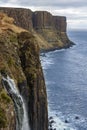 Kilt Rock and Mealt Falls -  Isle of Skye - Scotland Royalty Free Stock Photo