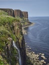 Kilt Rock and Mealt Falls, Isle of Skye, Scotland Royalty Free Stock Photo