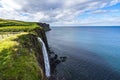 Kilt Rock and Mealt Waterfall, Isle of Skye, Scotland Royalty Free Stock Photo