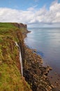 Kilt Rock and Waterfall, Skye, Scotland Royalty Free Stock Photo