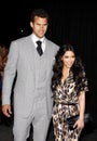 Kim Kardashian and Kris Humphries Royalty Free Stock Photo