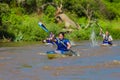 Kim Kime Winner Dusi Canoe Race Royalty Free Stock Photo