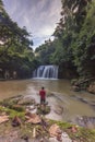 Kima Atas Waterfall Royalty Free Stock Photo