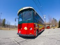 Kimball Farm tour bus, Carlisle, MA, USA Royalty Free Stock Photo