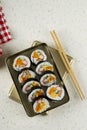 Kimbap, Korean Style Rolled Rice Sushi